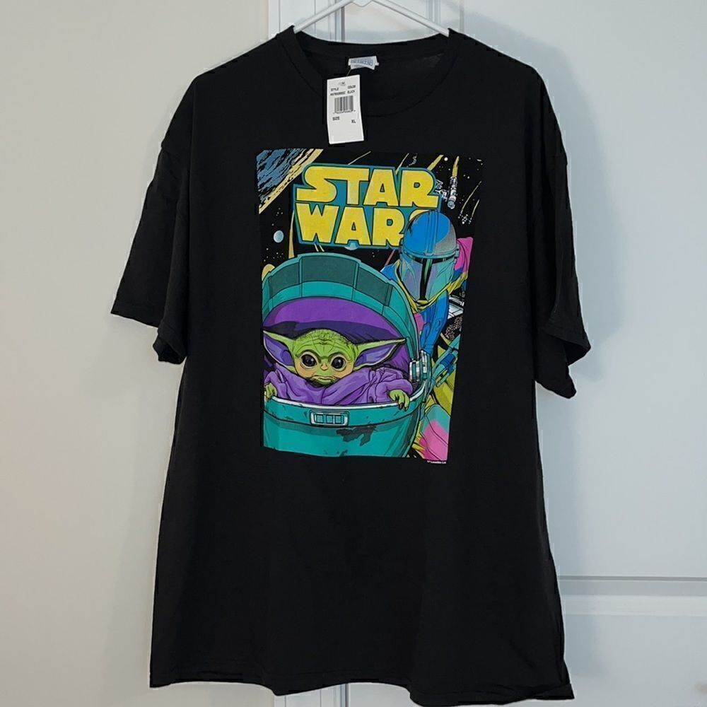 New Star Wars Mandalorian The Child Yoda Grogu print shirt-XL Lucasfilm Ltd